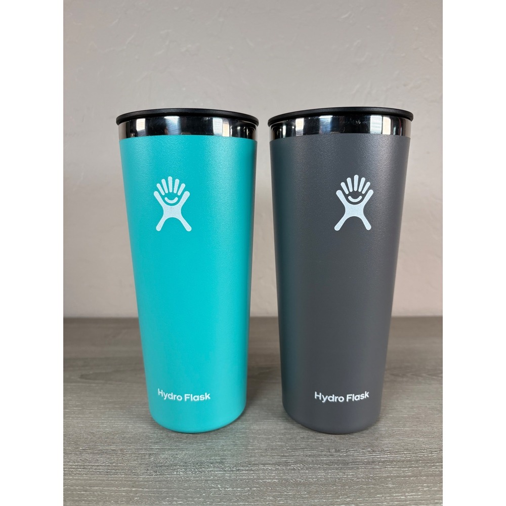 Hydro Flask 22 oz Tumbler 2-Pack Insulated Stainless Steel Mint Graphite Grey